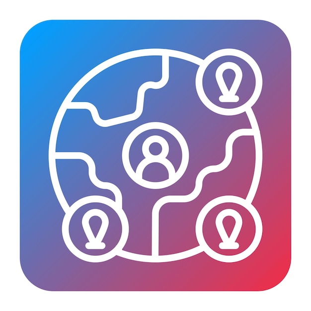 global icon vector image can be used for data science