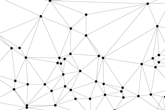 Global network connection background for banner design Abstract line background with connecting dots and lines Network Connecting dot polygon Social network communication Internet technology