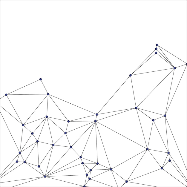Global network connection background for banner design Abstract line background with connecting dots and lines Network Connecting dot polygon Social network communication Internet technology
