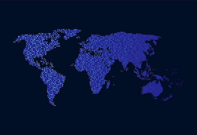 global network connection world map point and line composition concept of global business