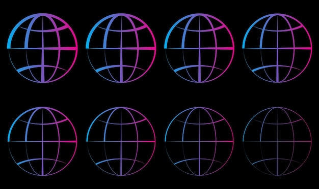 Globe icon world icon globe symbol vector illustration
