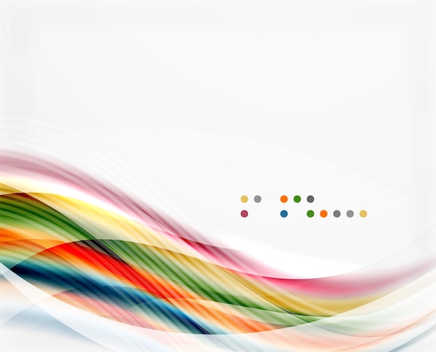 glossy blurred shiny wave lines colorful stripes