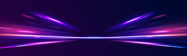 glowing wave swirl impulse cable lines highspeed light trails effect futuristic dynamic motion