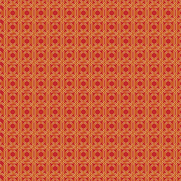 Gold and red pattern seamless the background