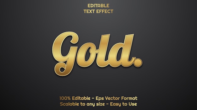 gold text effect style typography theme style