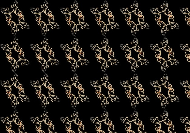 Golden Abstract Seamless Bitmap Background Pattern, vector free;