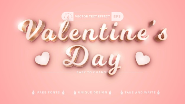 Golden Love Editable Text Effect, Font Style