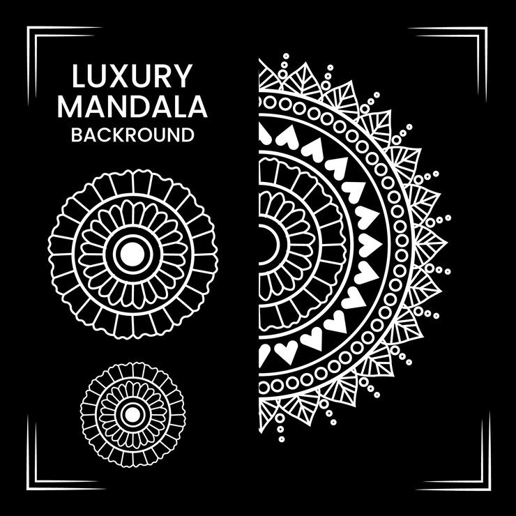 Vector golden mandala design
