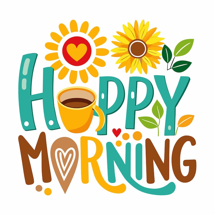 Good Morning vector text 6