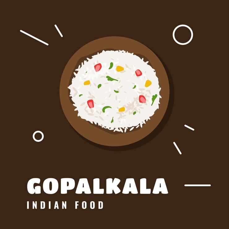 Vector gopalkala asian traditional food from indian