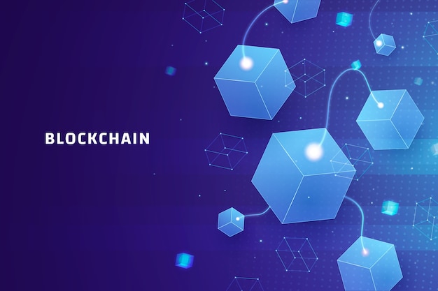 Gradient blockchain background