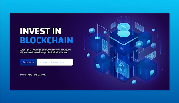 Gradient blockchain banner
