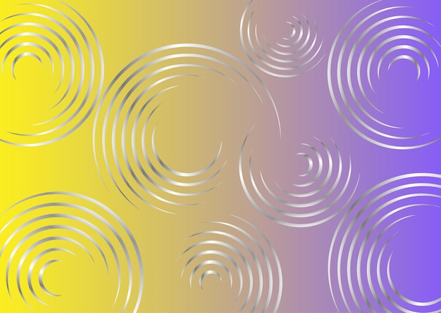 gradient color background with silver circle design