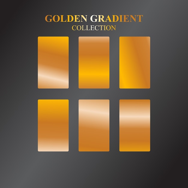 Gradient color palette with vector elements