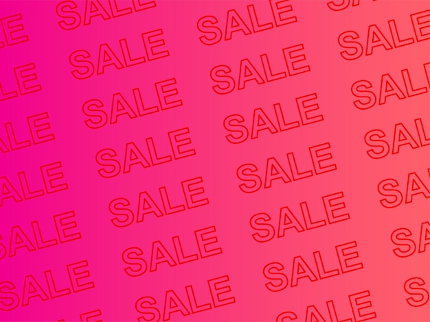 Gradient Color Sale Banner Background Design Vector Illustration