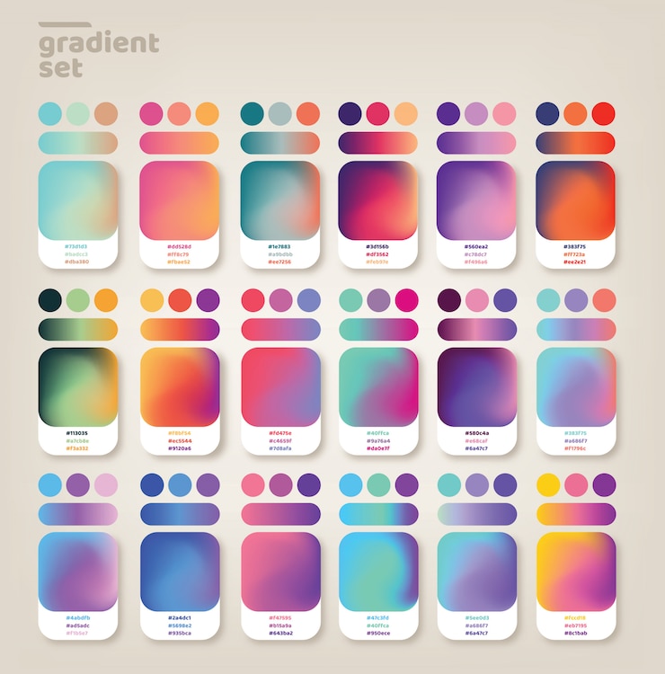 Vector gradient ideas set