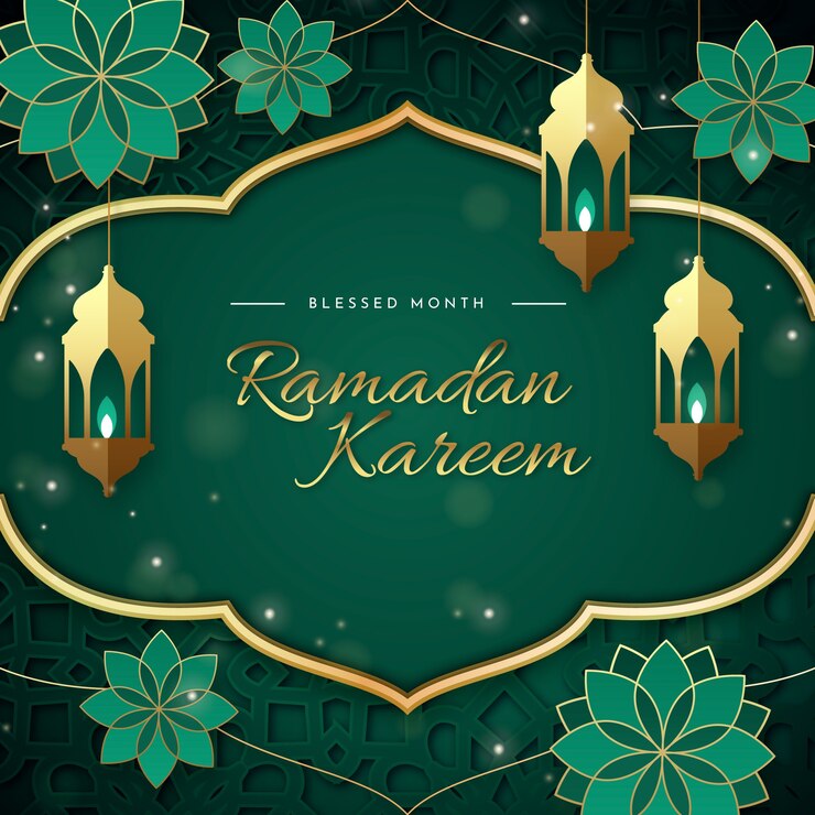 Vector gradient ramadan illustration