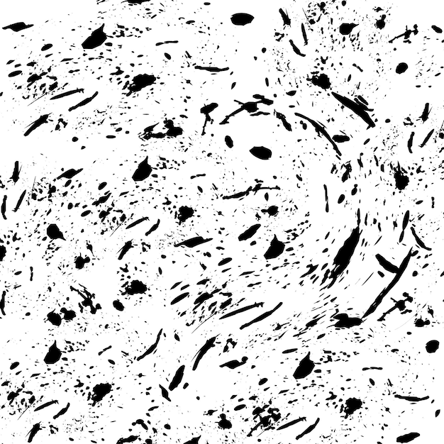 grainy grunge texture ink splash element set