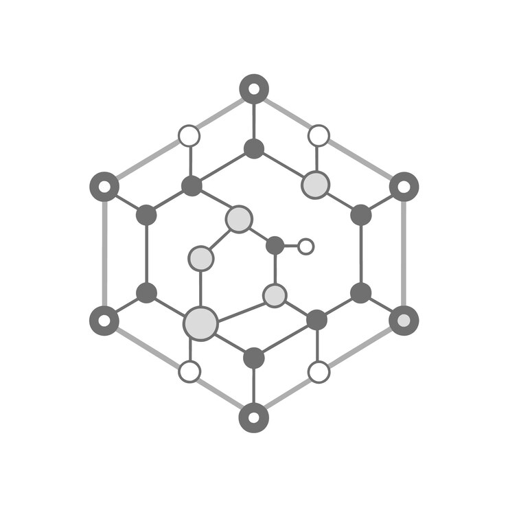 Vector graphene technology icon pack collection