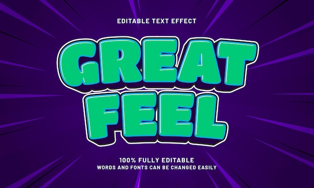 great feel editable text effects with a happy and nice theme