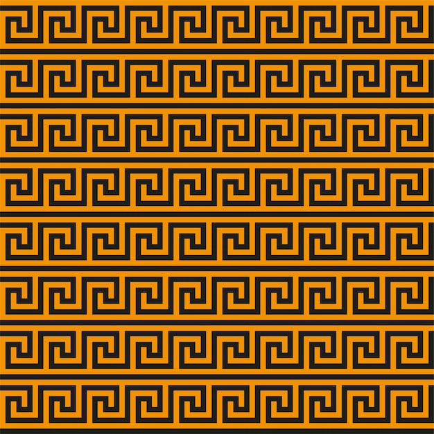 Greek key seamless pattern. Geometric meander. Abstract vector vintage background