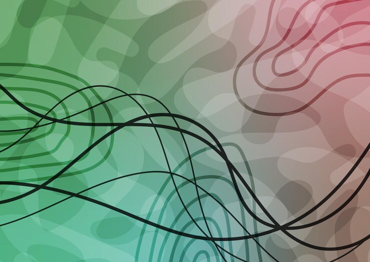Vector green art wallpaper abstract curve background