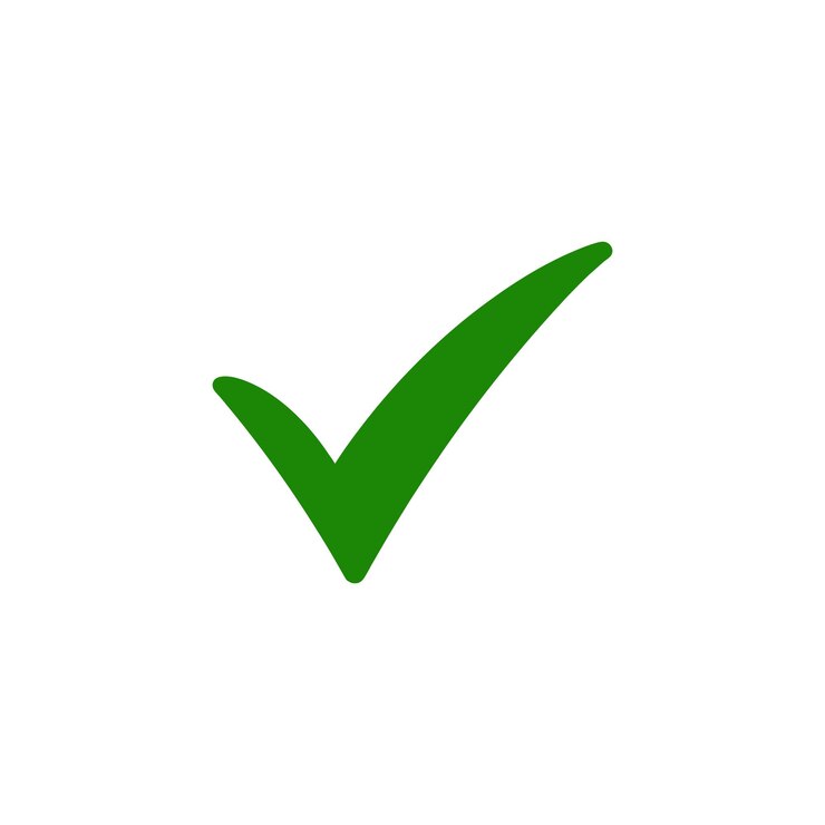 Vector green check mark icon