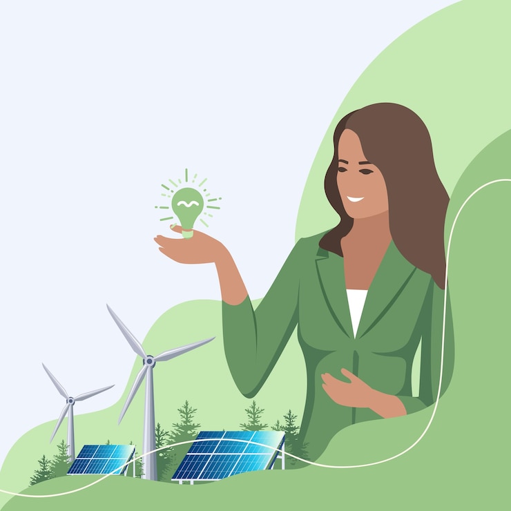Vector green energy