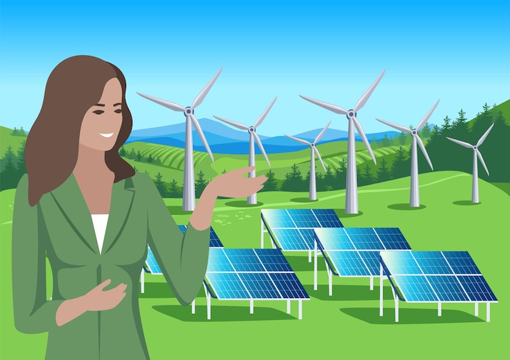 Vector green energy