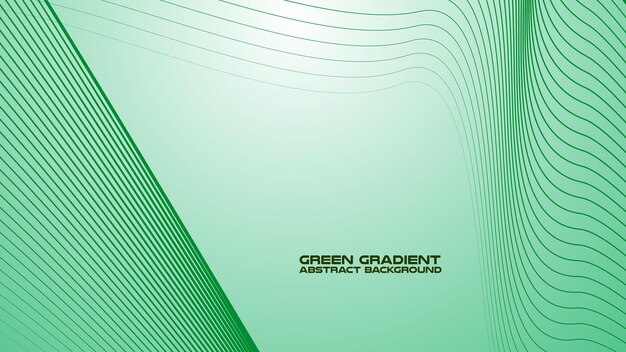 Green gradient with curved line abstract background for backdrop or presentation