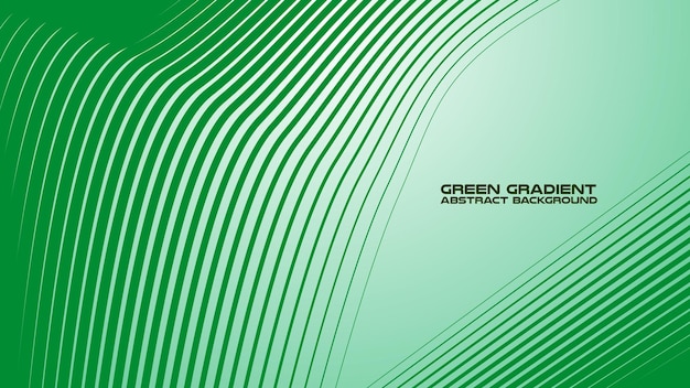 Green gradient with curved line abstract background for backdrop or presentation