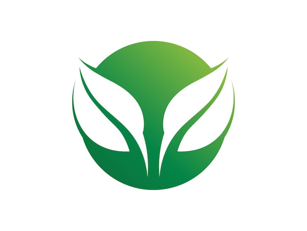Green Leaf logo gradient colorful design