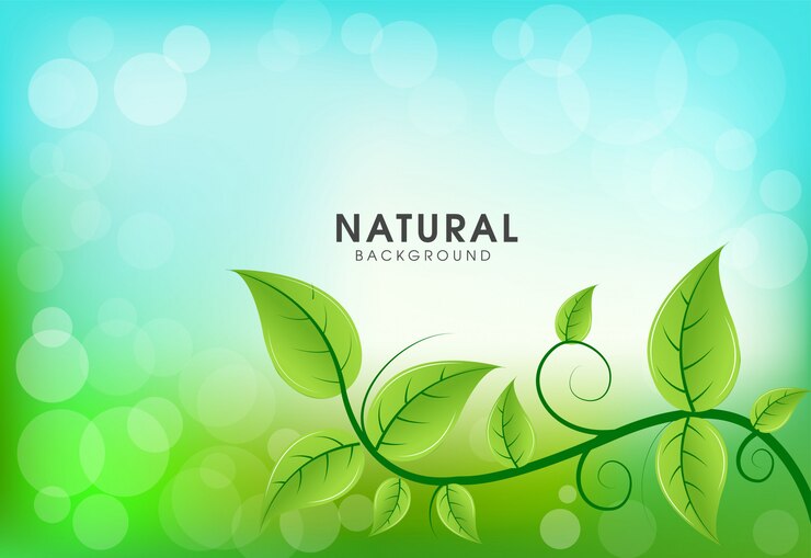 Green leafs natural background 