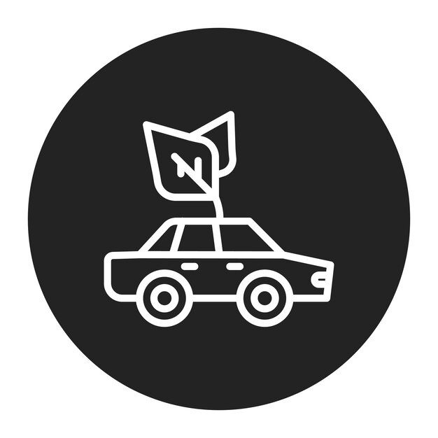Green Transportation icon vector image Can be used for Eco Development