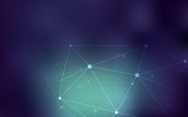 Green vector template with circles