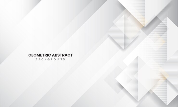Grey abstract geometric minimalis background Premium Vector
