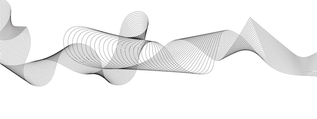 Grey wavy lines on transparent background Digital frequency track equalizer