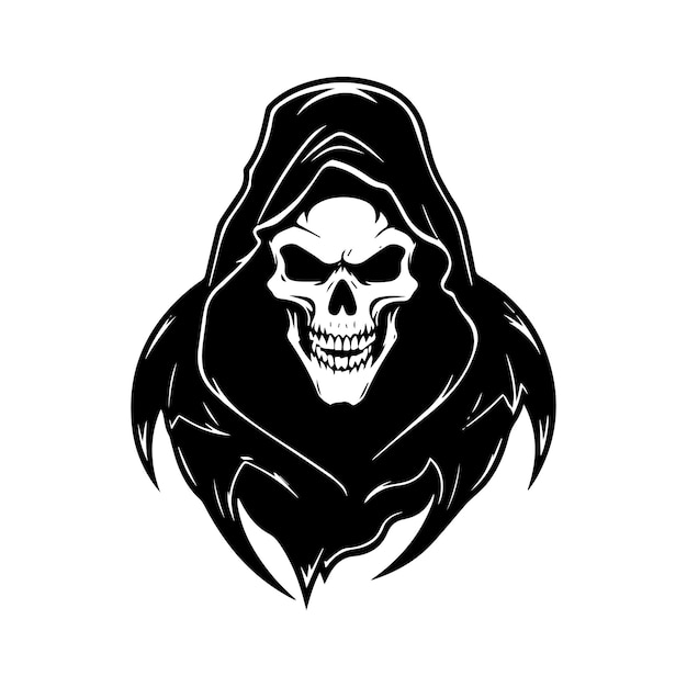 grim reaper hand drawn illustration