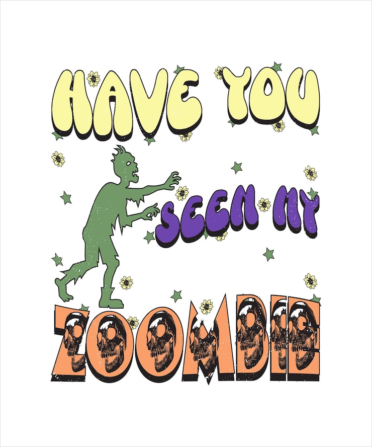 Vector groovy style halloween typography t-shirt design, vintage typography t-shirt design, groovy y-shirt