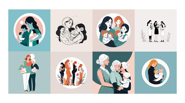 Group of Women with babies