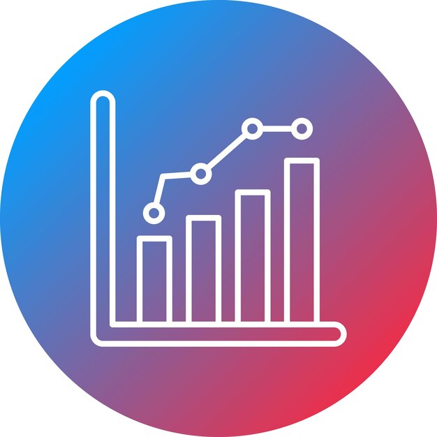 Growth Diagram icon vector image Can be used for Research and Science