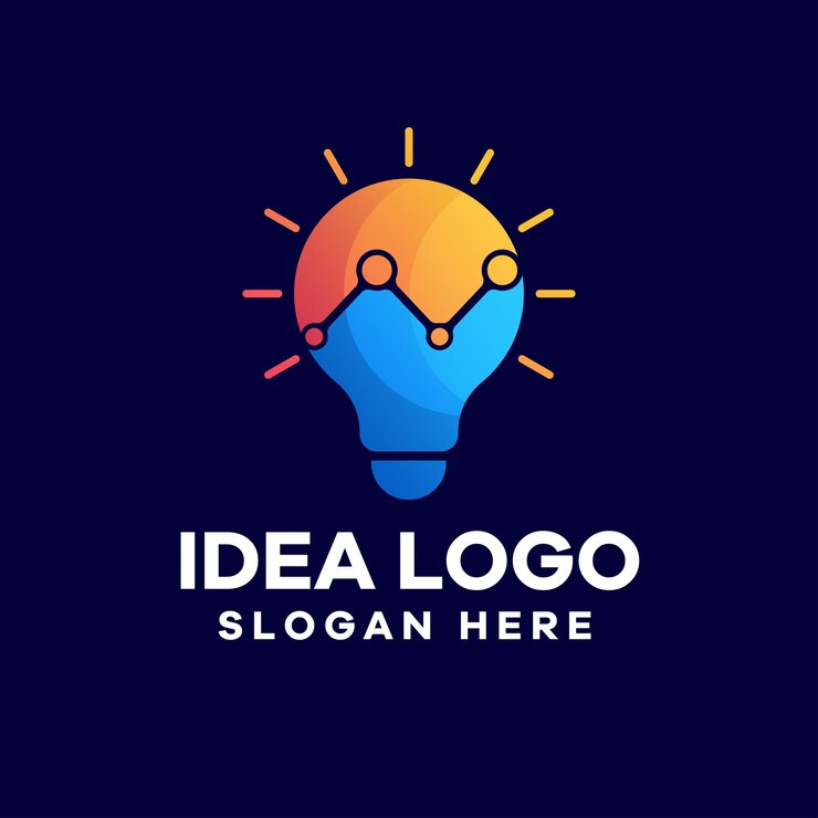 Growth Idea Gradient Logo Design