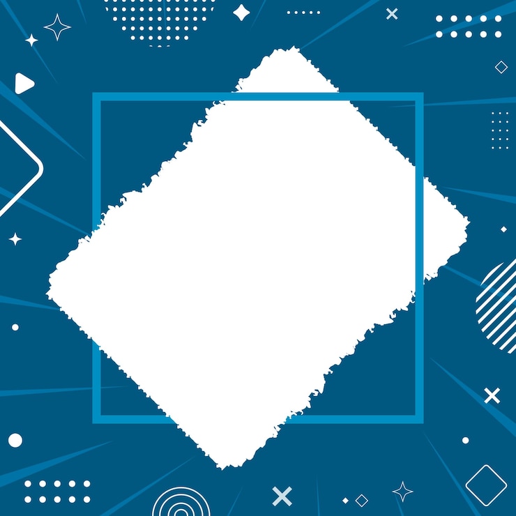 Vector grunge geometric background with a frame