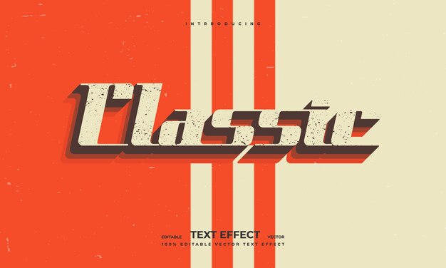 Grunge vintage retro editable vector text effect alphabet font typography typeface