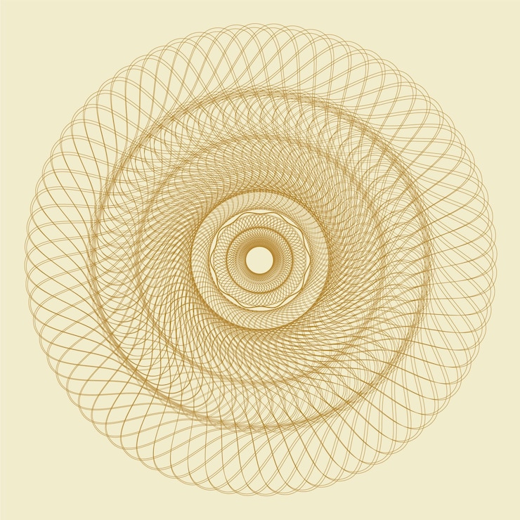 Vector guilloche background design, vector