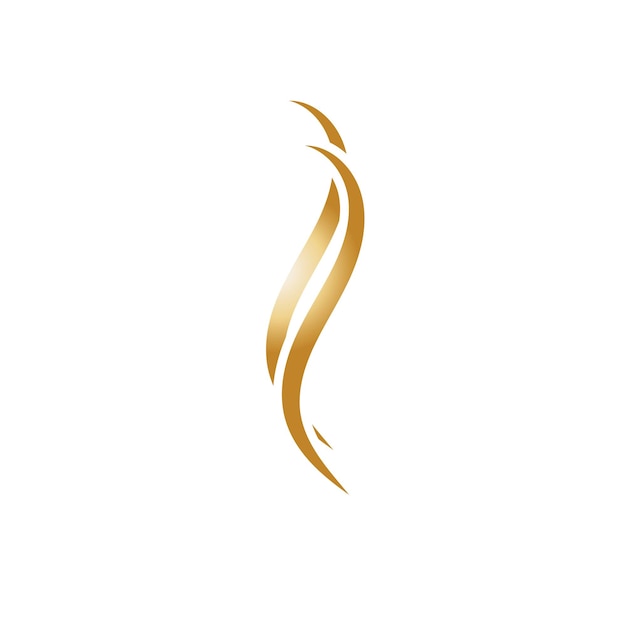 hair wave logo icon vector illustration