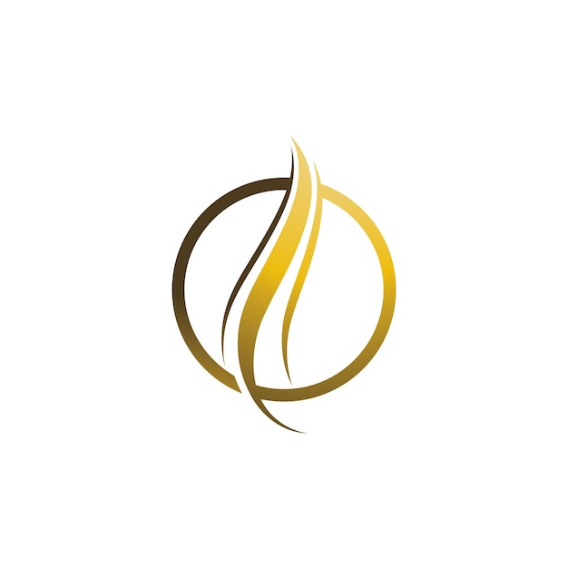 Hair wave logo vector icon
