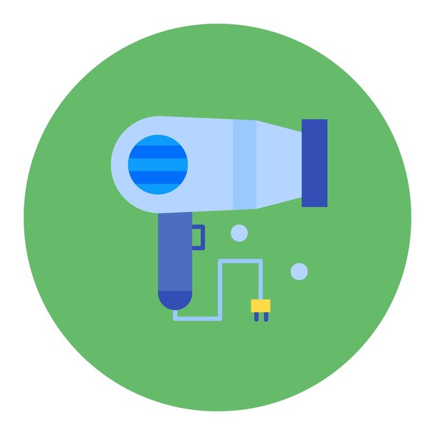 Hairdryer Vector Illustration Style