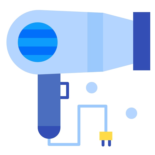 Hairdryer Vector Illustration Style