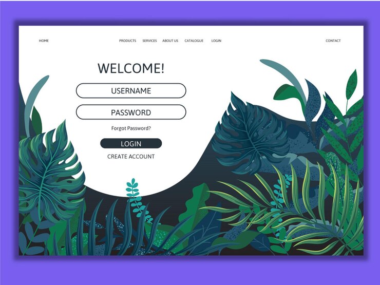 Vector halaman login